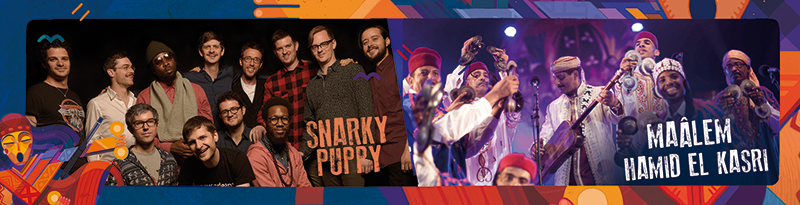 Snarky Puppy et maâlem Hamid El Kasri en ouverture de la 21ème édition du festival Gnaoua et Musiques du Monde